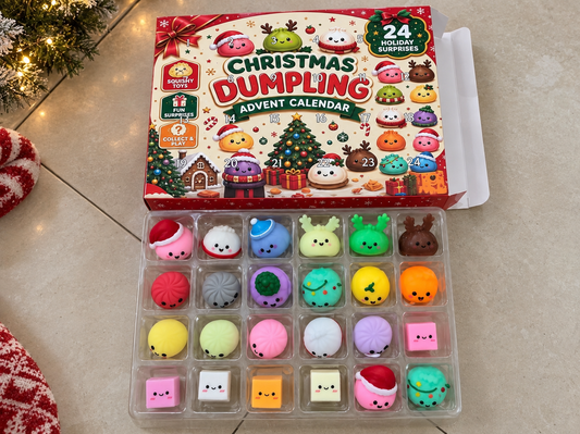 Adventskalender med Squishy Dumplings – 24 överraskningar till jul