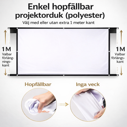 MiniLux Pro - Smart Miniprojektor med Bluetooth och WiFi (2025 Modell)