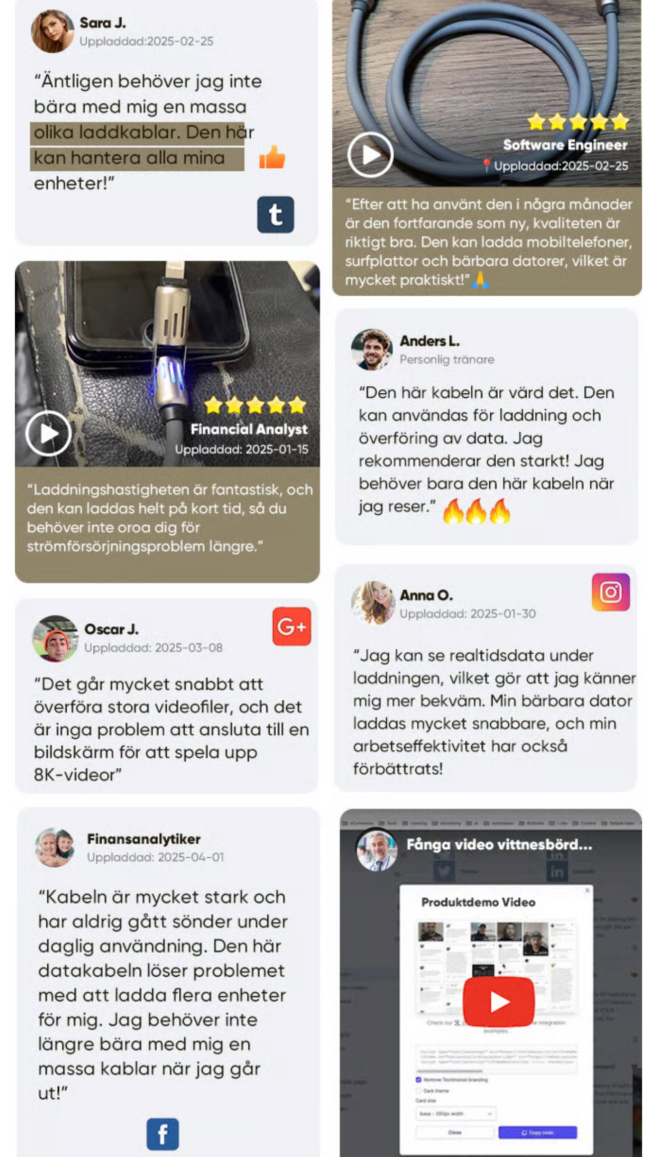 MFISH 4-i-1 Multi USB Laddkabel – 240W Snabbladdning och Datasynk