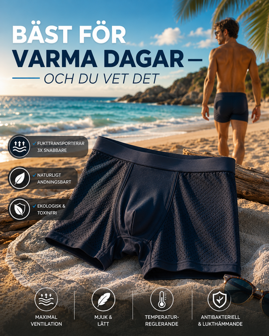 VENTILERANDE BAMBUKALSONGER Håller dig sval, torr och bekväm hela dagen