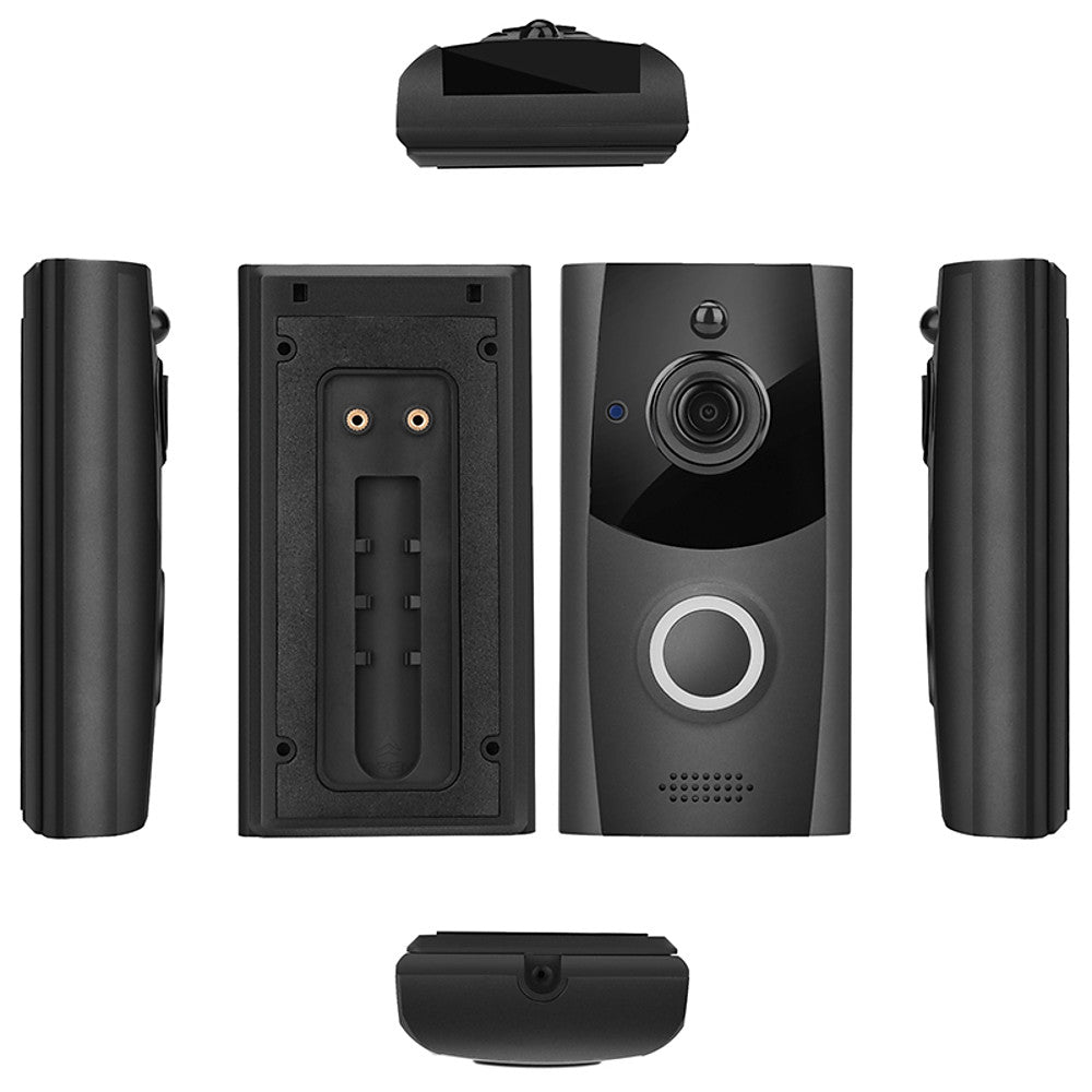 Trådlös 720P Smart Dörrklocka med WiFi, Tvåvägsljud och Video