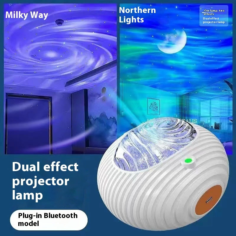 Romantisk stjärnklar sänglampa med projektionslampa