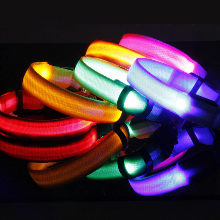 Hundhalsband med LED