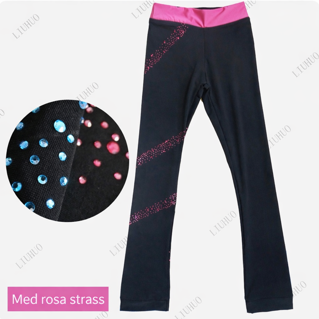 Glittriga konståkningsbyxor med fleece – värme, komfort och elegans på isen ⛸️✨