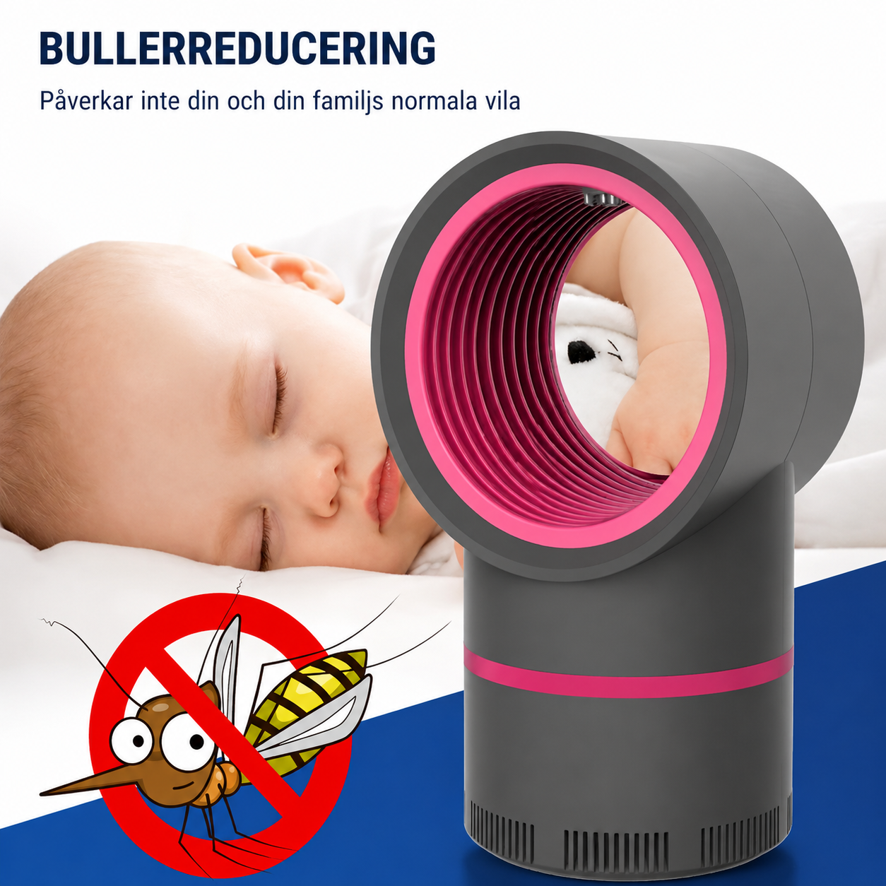 ✨ Smart Mygglampa – Tyst, Effektiv & Kemikaliefri