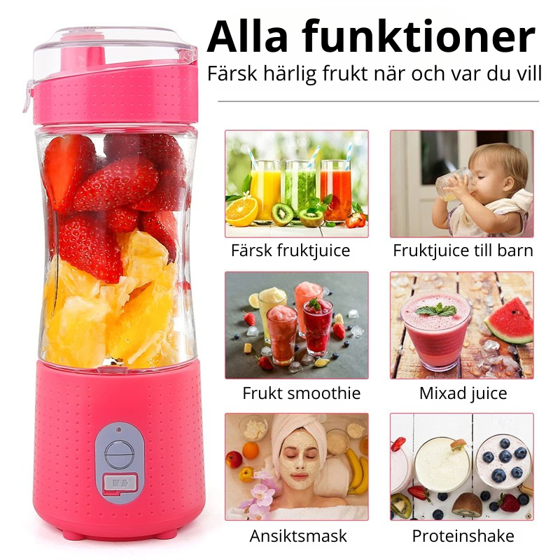 Portabel mixer för shakes och smoothies