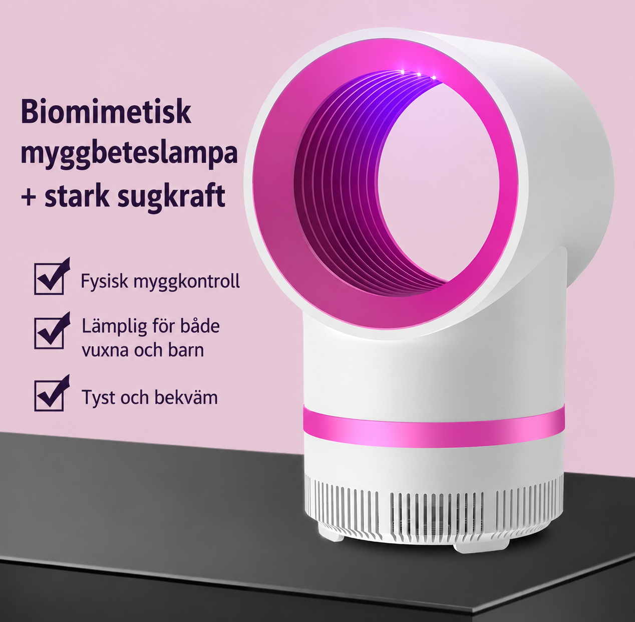 ✨ Smart Mygglampa – Tyst, Effektiv & Kemikaliefri