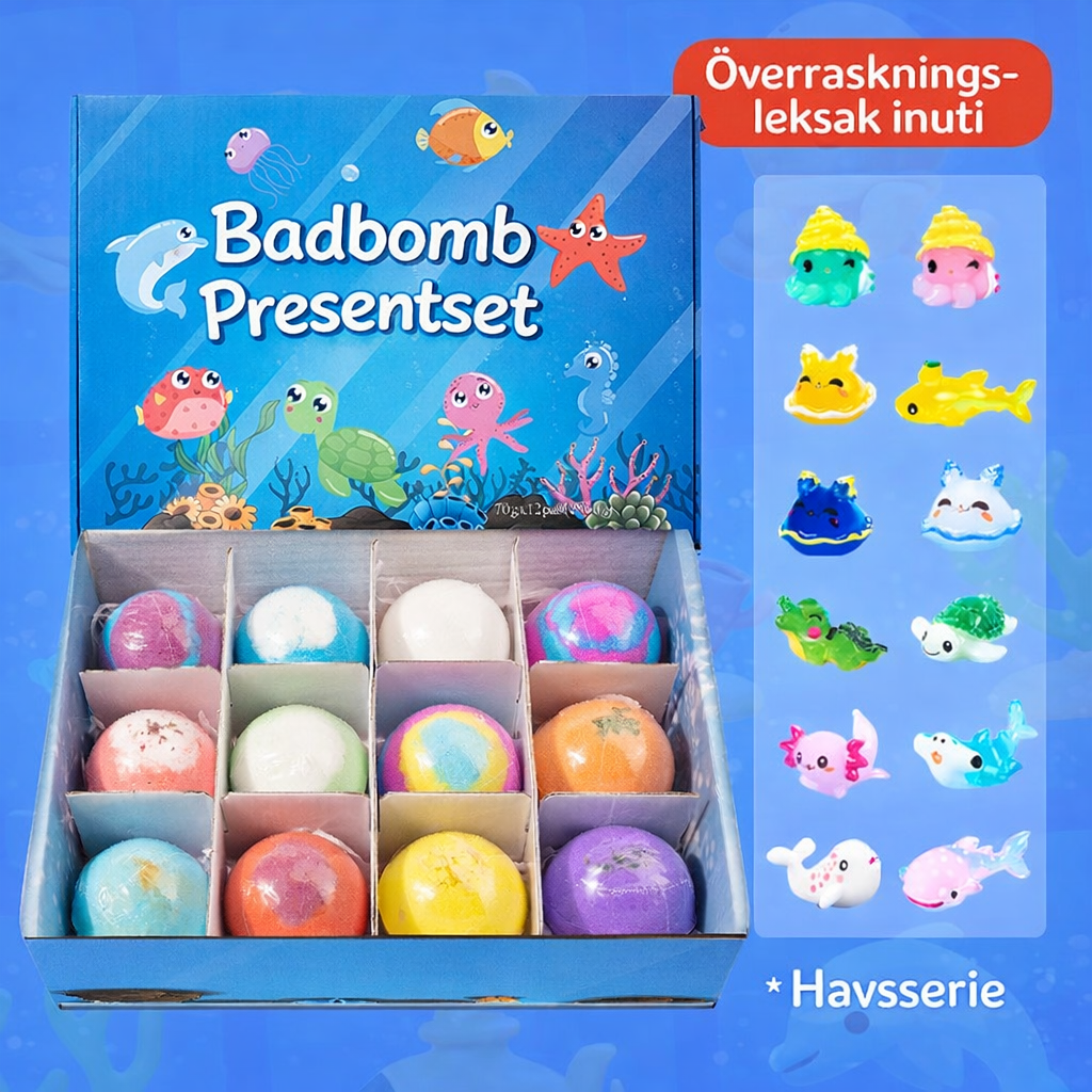 Badbomb Presentset – Magiskt bad för barn