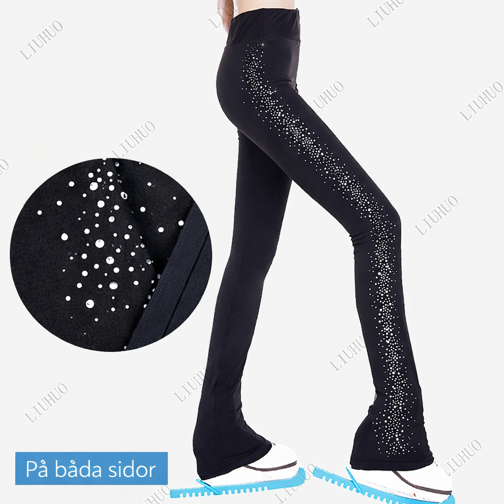 Glittriga konståkningsbyxor med fleece – värme, komfort och elegans på isen ⛸️✨