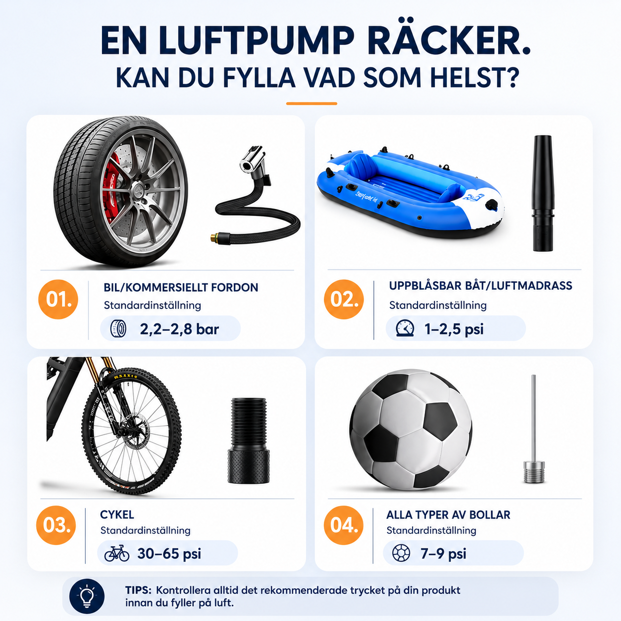 Trådlös Luftkompressor med Digital Display 🚗💨