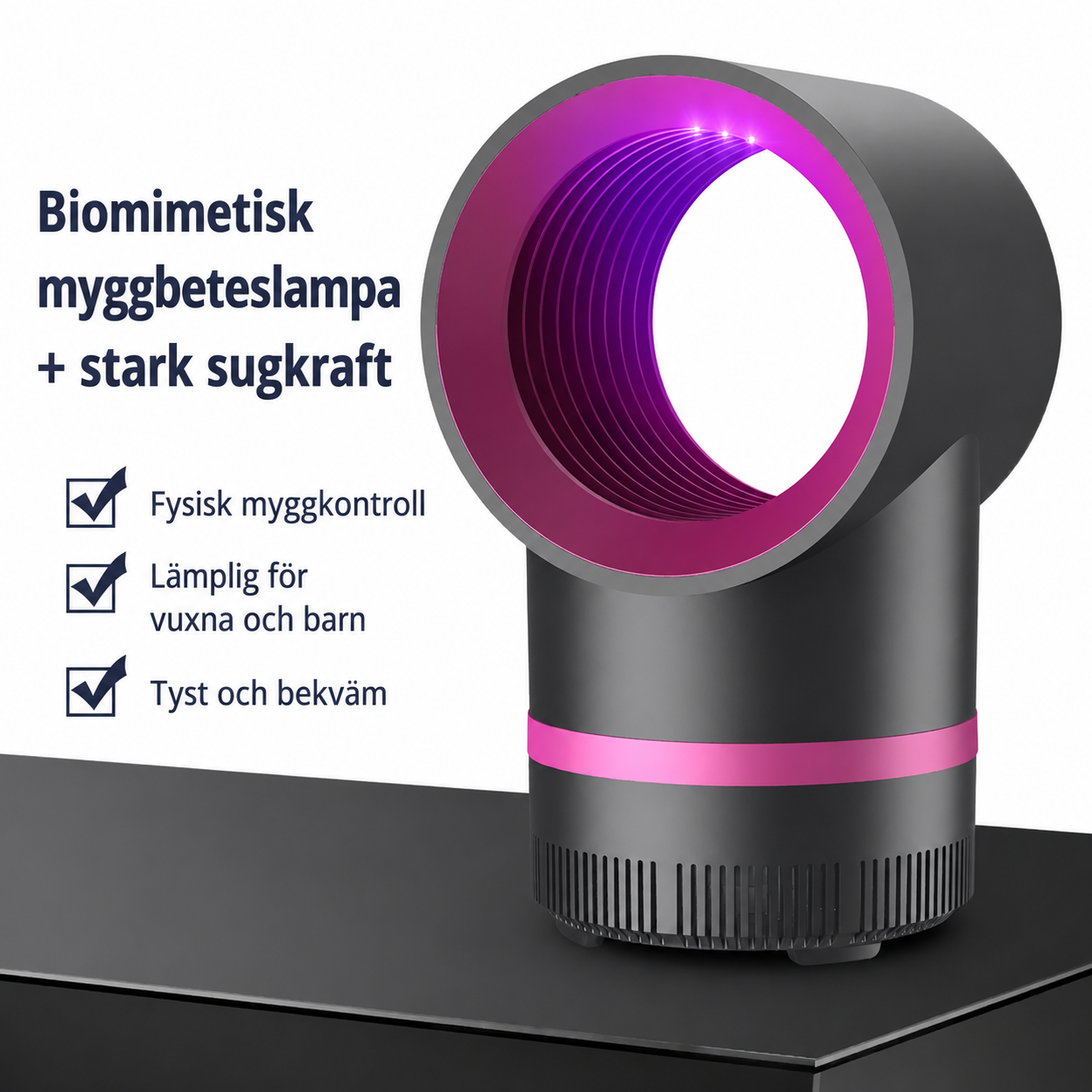 ✨ Smart Mygglampa – Tyst, Effektiv & Kemikaliefri