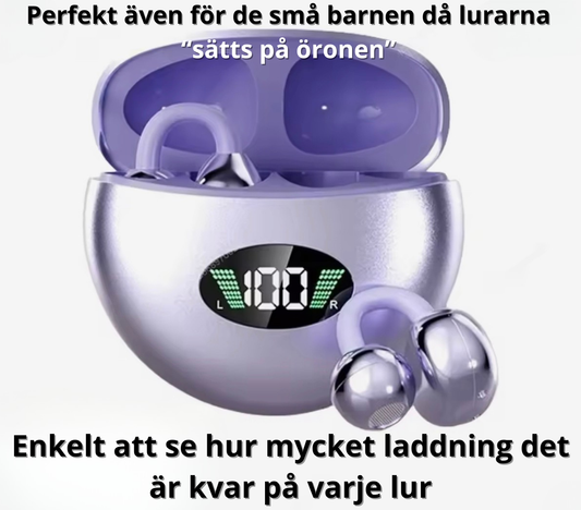 Trådlösa benledning-hörlurar med Bluetooth 5.4 – Vattentäta sporthörlurar med öronklämma, HIFI-ljud, digital display & inbyggd mikrofon