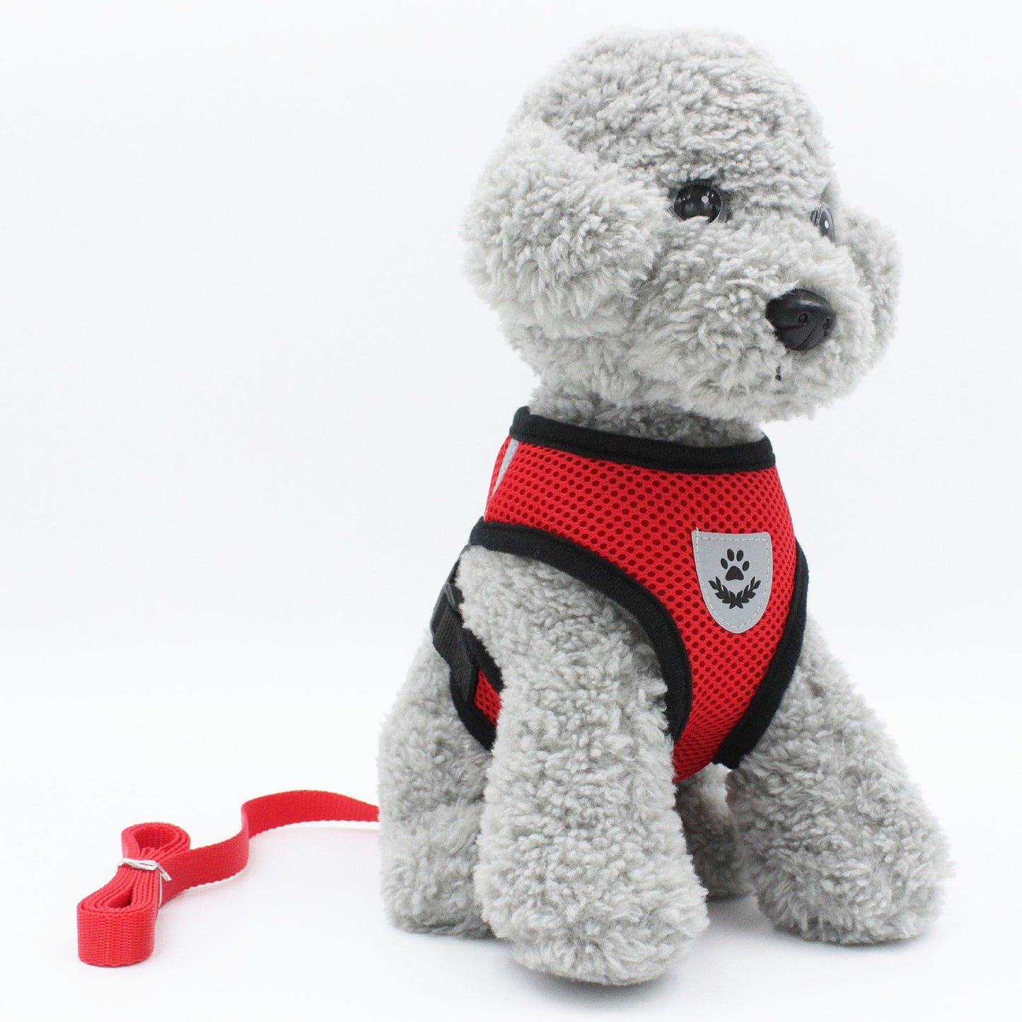 🐾 Hundsele & Kattssele med Koppel – Mjuk Mesh Träningssele