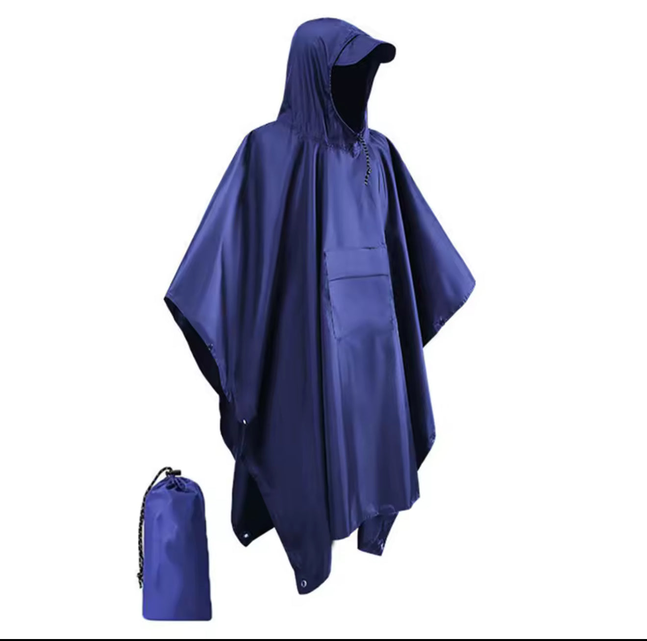 🌧️ Regnponcho med huva – Vattentät & Multifunktionell