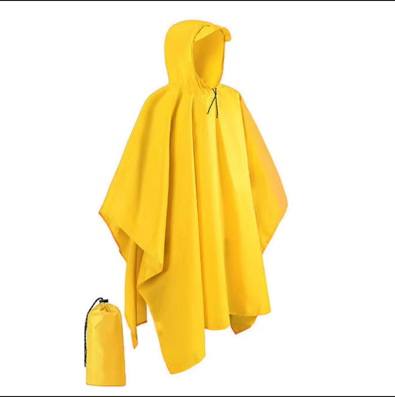 🌧️ Regnponcho med huva – Vattentät & Multifunktionell
