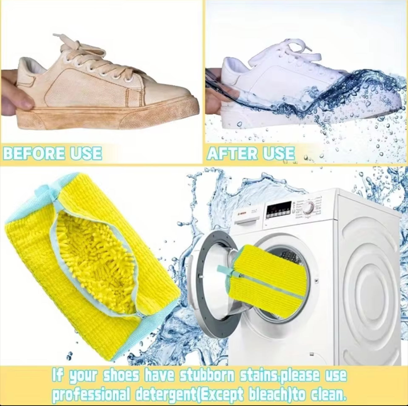 Skotvättpåse för Tvättmaskin & Torktumlare – Återanvändbar