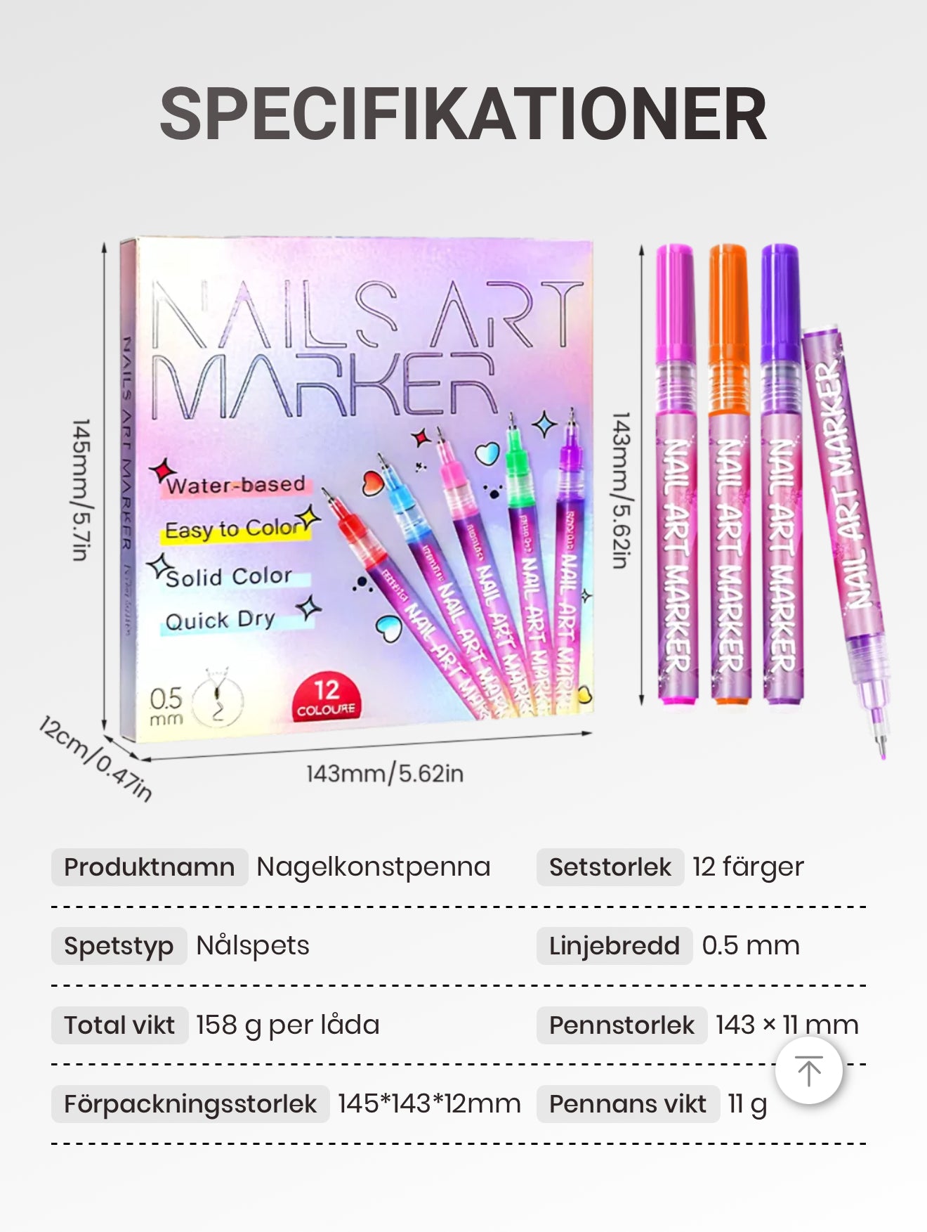 Nail Art Graffiti Pen – Skapa unika nageldesigner hemma!