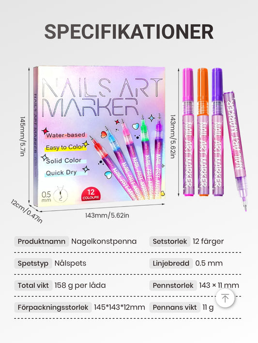 Nail Art Graffiti Pen – Skapa unika nageldesigner hemma!