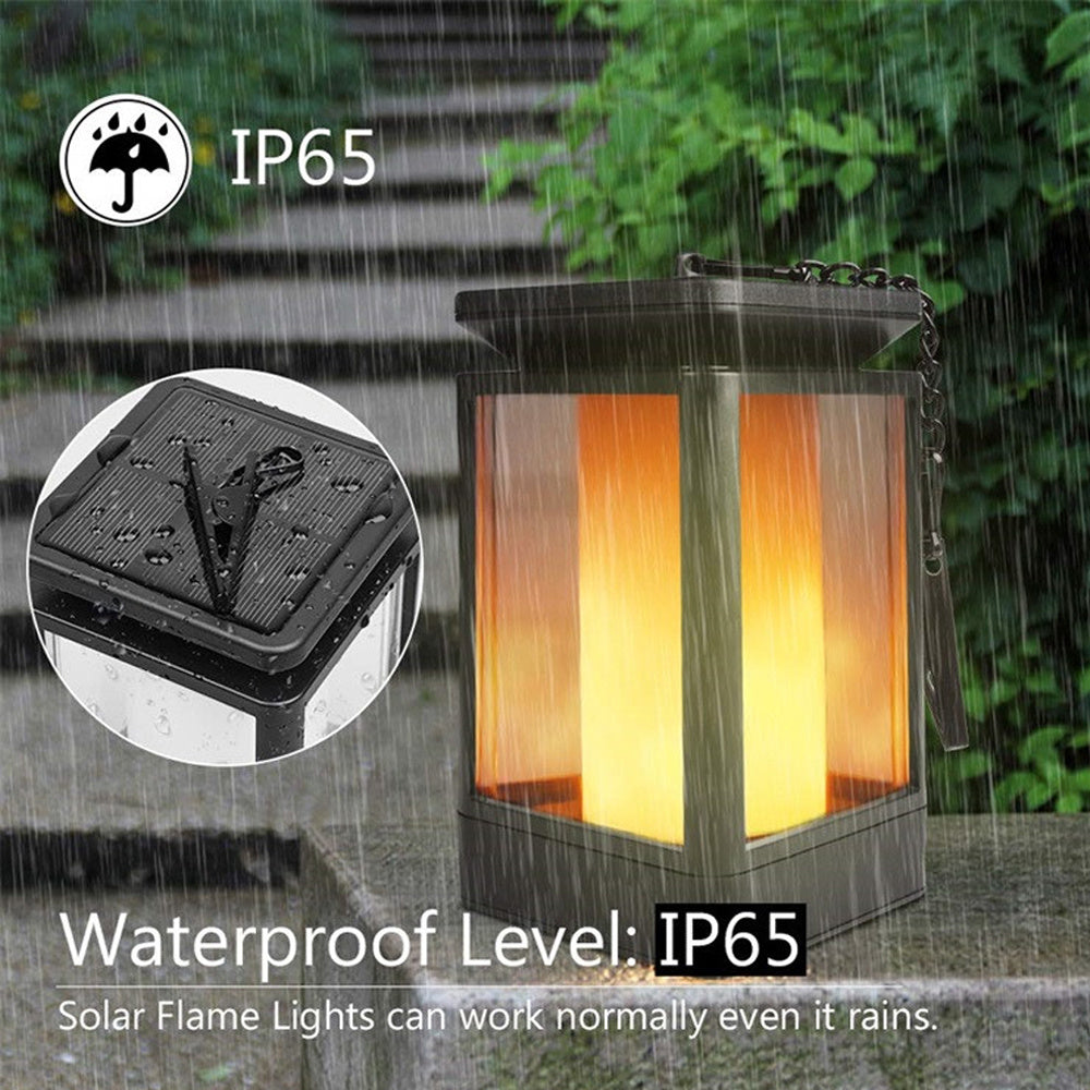 Flammande lampa för Utomhusbruk – Solcellsdriven LED