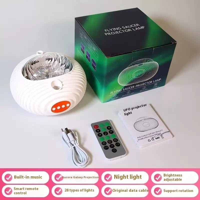 Romantisk stjärnklar sänglampa med projektionslampa